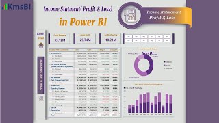 Financial Dashboard  Income Statement In Power BI [upl. by Enialehs638]