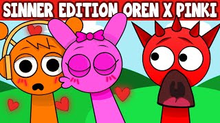 Incredibox Sprunki Sinner Edition But With Oren x Pinki Kiss  All Reactions [upl. by Laine]