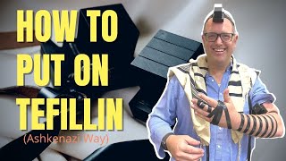 How to Put On Tefillin Ashkenazi way  Tefillin [upl. by Mott427]