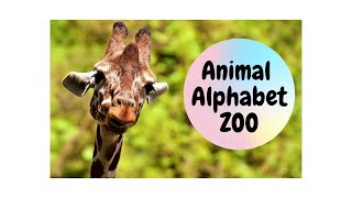 Animal Alphabet Zoo  alphaprints abc abc book read aloud [upl. by Llatsyrc536]