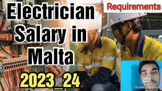 Electrician job in Malta RequirementsSalaryAll new details [upl. by Charla]