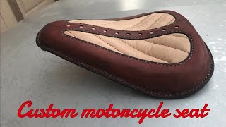 How to make a Custom motorcycle seat [upl. by Rosel76]