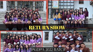 AUSA PHALAY JOMI  RETURN SHOW PGDPA 2022 BOYS RIM BHUTANESE SONG [upl. by Tobin]