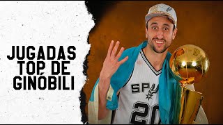 Manu Ginobili 🇦🇷 y las mejores 20 jugadas en su carrera 🤩 [upl. by Ahsiuq201]