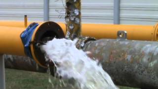 Pipeline Cleaning With Foam Pig [upl. by Enyt]