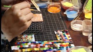 Making of Cloisonne enamel by Natia Malazonia [upl. by Udela881]