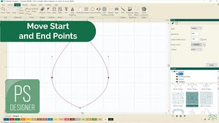 Move the Start and End Points in ProStitcher Designer [upl. by Ahsienel]