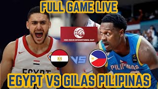 GILAS PILIPINAS vs EGYPT Full Livestream  2nd Doha International Cup 2025 [upl. by Cristin]