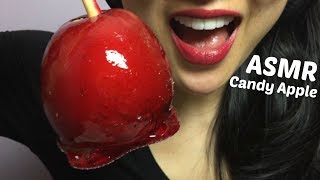 ASMR Candy Apple EATING SOUNDS  SASASMR [upl. by Haleeuqa]