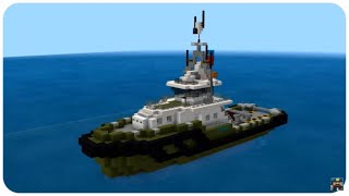 Minecraft How To Build a Tugboat in Minecraft Gebruikt  Minecraft Tugboat Tutorial [upl. by Alexandrina859]