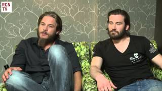 Vikings Travis Fimmel amp Clive Standen Interview [upl. by Adlihtam]