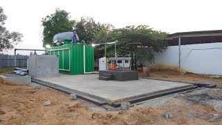 Bert Mobil biogas plant startup with food waste in Sci City India [upl. by Reyam970]