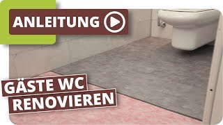 WC Renovierung mit Klick Vinyl [upl. by Ahkeber]