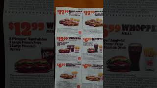 Burger King Coupons from New York City NYC area 2023 March 7 [upl. by Helali]