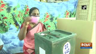 Voting underway for Andhra Pradesh Zilla Parishad Mandal Parishad Territorial Constituency [upl. by Kerrill241]