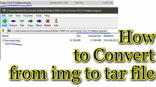 How to convert from img to tar file [upl. by Aicaca370]