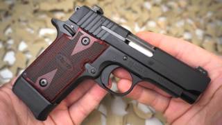 Sig Sauer P938 22lr 93822 Compact SemiAuto Pocket Pistol Overview  Texas Gun Blog [upl. by Nerha]