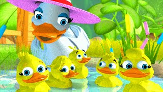 Five Little Ducks  5 Little Ducks  English Song for Kids by Little Treehouse [upl. by Mera442]