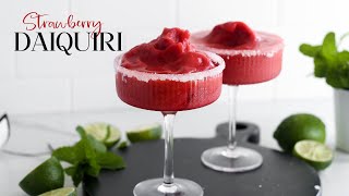 How to make Strawberry Daiquiri  25 DAYS OF CHRISTMAS RECIPES DAY 2 [upl. by Rolfe]