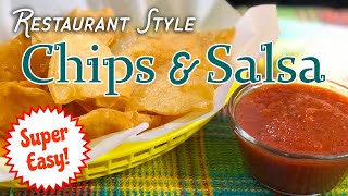 How to Make Restaurant Style Chips amp Salsa  SUPER EASY Tortilla chips amp salsa Old Time Knowledge [upl. by Domini]