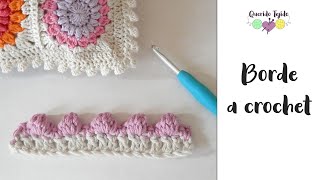 Borde Crochet 1  Crochet Edging ENGLISH SUB [upl. by Noiramed]