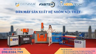 Máy Sản Xuất Nhôm Nội Thất  Nhôm Kính Nội Thất I Máy Cắt Nhôm I Máy Cắt Nhôm Faster Máy Cắt Giá Rẻ [upl. by Onidranreb493]