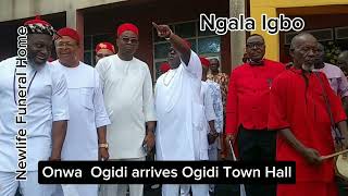 Onwa Ogidi remains arrives Ogidi Town Hall via quotNewlife Funeral Homequot in quotSea Shell Casket [upl. by Haukom399]