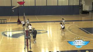 Middle Hitter Volleyball Drill [upl. by Bergman]