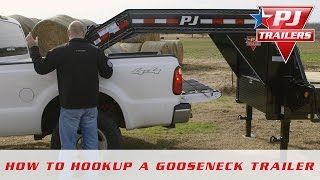 How to Hook Up a Gooseneck Trailer [upl. by Adnirak]