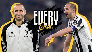 Every Giorgio Chiellini GOAL with Juventus  The Ultimate defender [upl. by Anahsak]