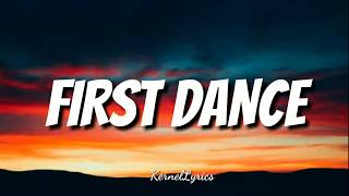 FIRST DANCE  Justin Bieber ft Usher 2020 LYRICS [upl. by Aubigny]