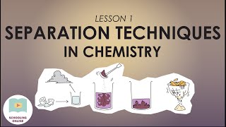 The Different Types of Separation Techniques  Lesson 1 Chemistry [upl. by Jenn841]