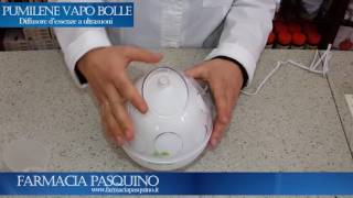 Pumilene Vapo Bolle diffusore dessenze a ultrasuoni  Farmacia Pasquino [upl. by Ayn]