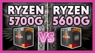 AMD Ryzen 7 5700G vs 5600G Benchmark [upl. by Nossah]