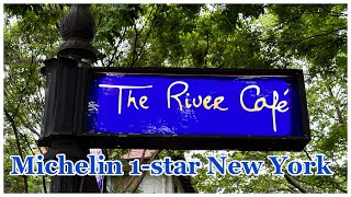 The River Café New York a romantic finedining ONE Michelin Star Restaurant with stunning views [upl. by Netniuq]