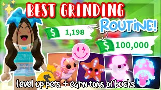 💰BEST Adopt Me GRINDING ROUTINE Get Rich Its Cxco Twins [upl. by Asirehc]