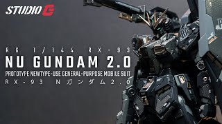 CUSTOM BUILD GUNPLA  RG NU GUNDAM 20 [upl. by Acilgna]