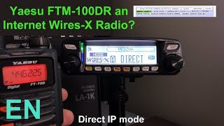 Yaesu FTM100DR WiresX Portable Digital Node  Firmware Update [upl. by Pawsner]