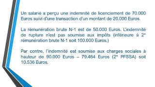 CSG CRDS SUR INDEMNITE DE RUPTURE [upl. by Dekeles536]