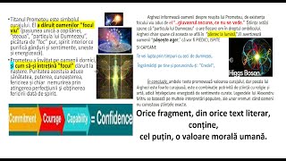 PROMETEU Mitru și Arghezi Curajul ca valoare morală comună pentru asocierea a două texte literare [upl. by Atelokin]