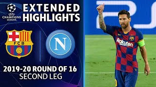 Barcelona vs Napoli  Champions League Round of 16 Highlights  UCL on CBS Sports [upl. by Ehr763]