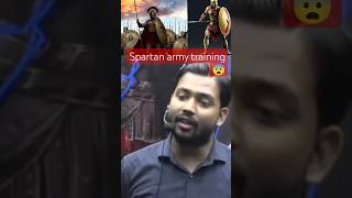 Spartan army training jo sabse strong army thi😨 shorts viral trending khansir shortvideo army [upl. by Ynelram]