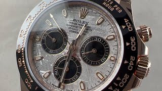 Rolex Cosmograph Daytona quotMeteorite Dialquot 116515LN Rolex Watch Review [upl. by Meier]