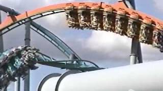 Dueling Dragons Roller Coaster  Dragon Challenge at Wizarding World of Harry Potter [upl. by Reames]