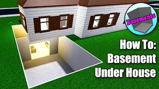 Bloxburg How To Build A Basement Under Your House • Roblox [upl. by Caroline790]