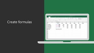 Creating Microsoft Excel formulas and functions [upl. by Ynahteb]