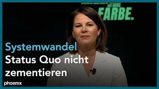 Parteitag B90Die Grünen Politische Rede der Parteivorsitzenden Annalena Baerbock [upl. by Kostman]