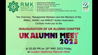 RMK  UK ALUMNI MEET 2023 [upl. by Dougie]