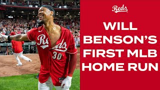 Will Benson CRUSHES walkoff homer for first MLB dinger [upl. by Nitsraek974]