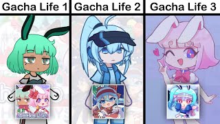 Gacha Life 1 VS Gacha Life 2 VS Gacha Life 3 😳✋ [upl. by Kensell]